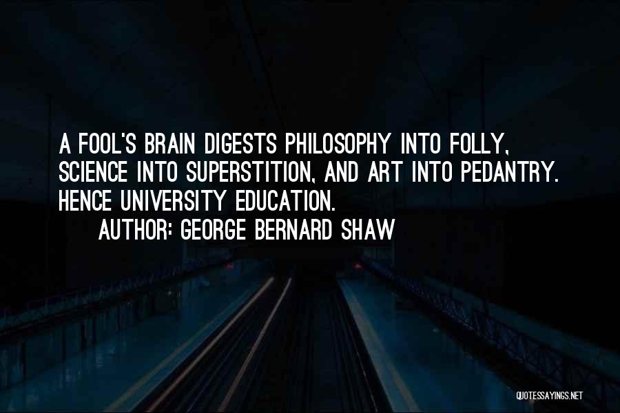 Art Education Philosophy Quotes By George Bernard Shaw