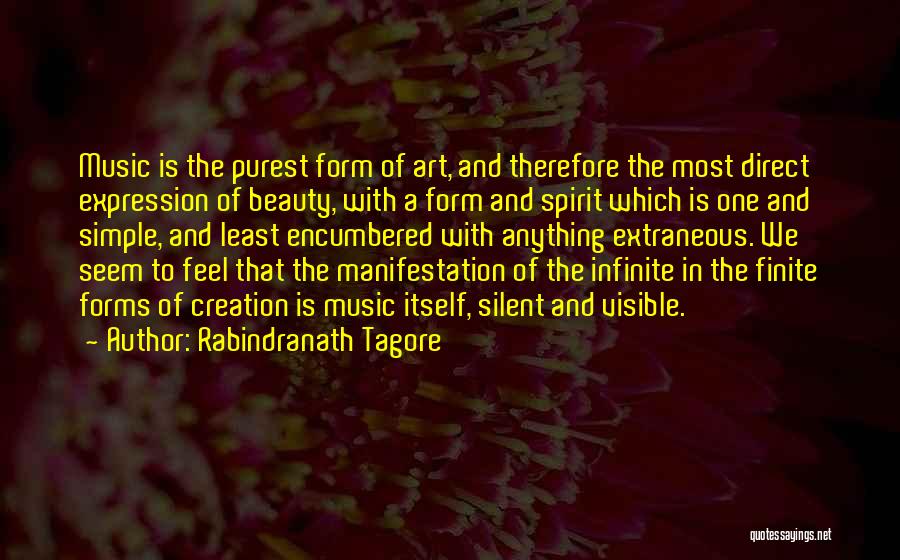 Art Expression Quotes By Rabindranath Tagore