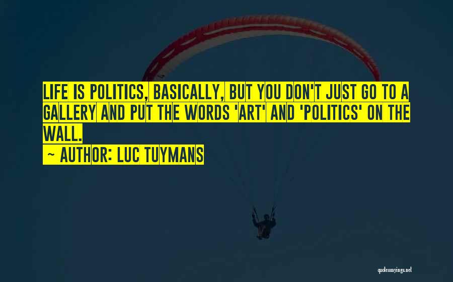 Art Gallery Quotes By Luc Tuymans