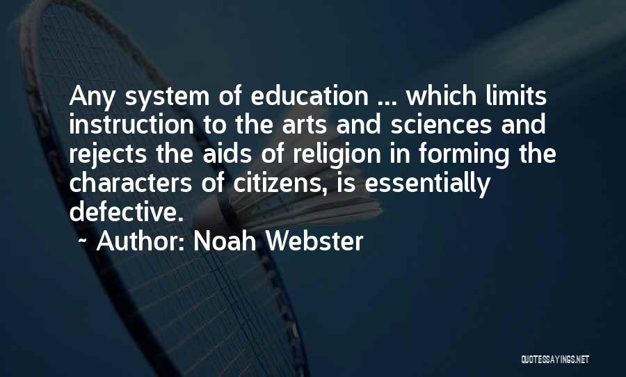 Art In Education Quotes By Noah Webster