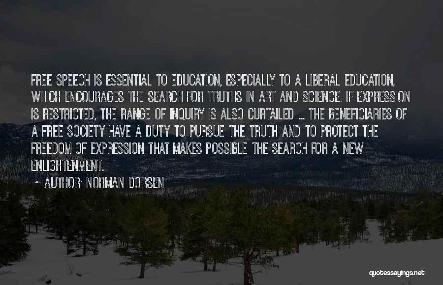 Art In Education Quotes By Norman Dorsen