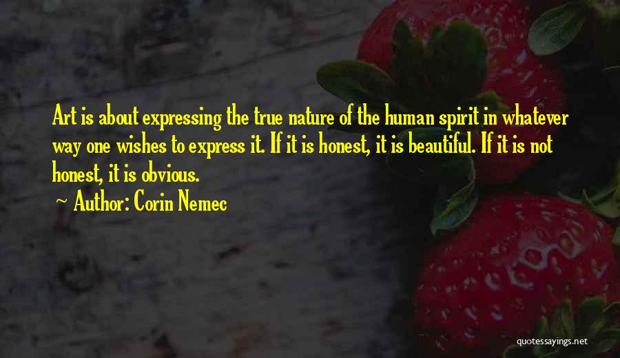 Art In Nature Quotes By Corin Nemec