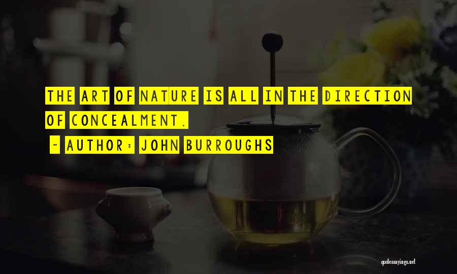 Art In Nature Quotes By John Burroughs