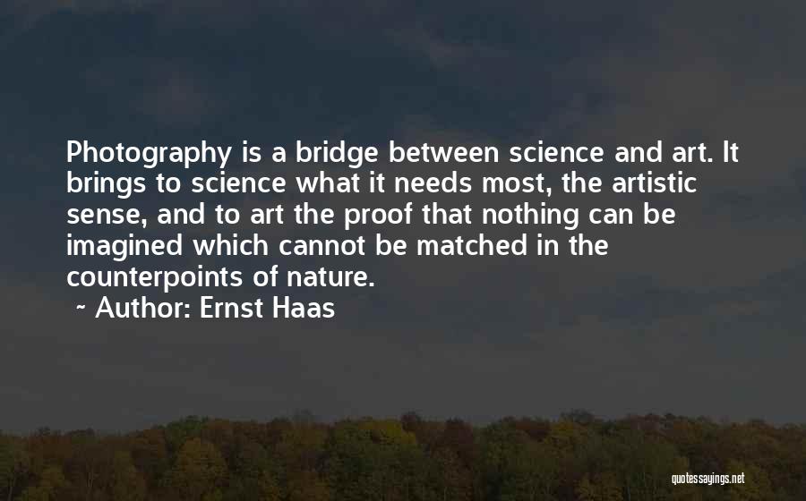 Art In Photography Quotes By Ernst Haas