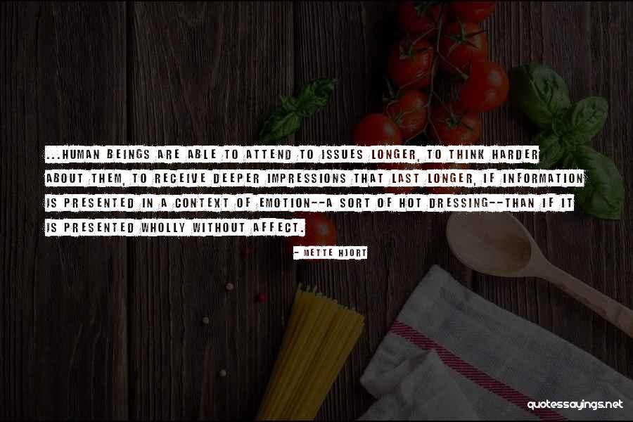 Art Is Emotion Quotes By Mette Hjort Art Is Emotion Quotes By Mette Hjort