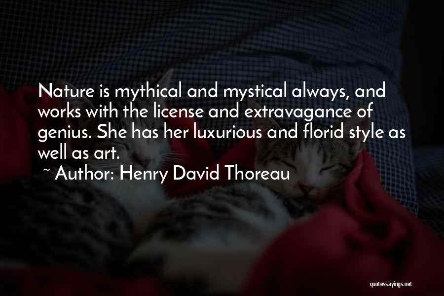 Art Is Nature Quotes By Henry David Thoreau