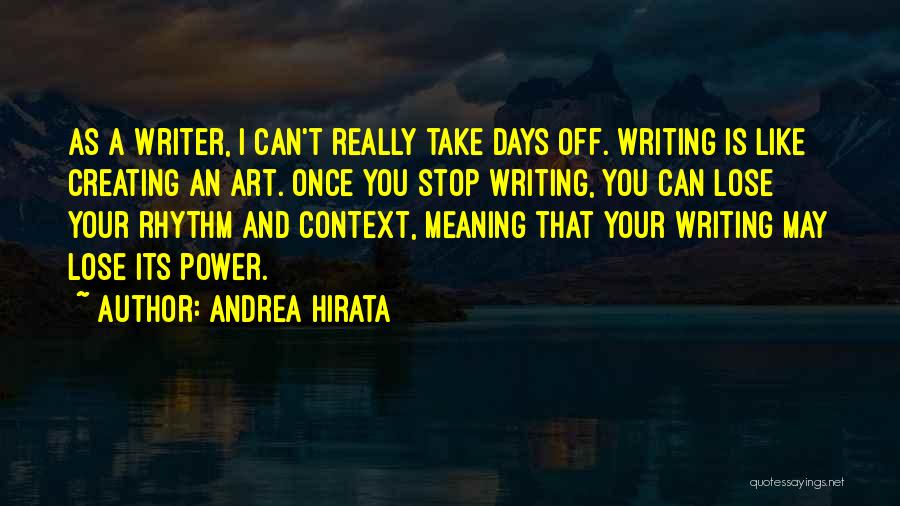 Art Is Power Quotes By Andrea Hirata