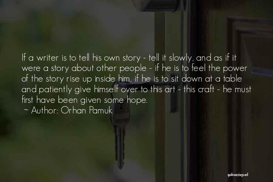 Art Is Power Quotes By Orhan Pamuk