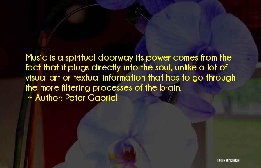 Art Is Power Quotes By Peter Gabriel