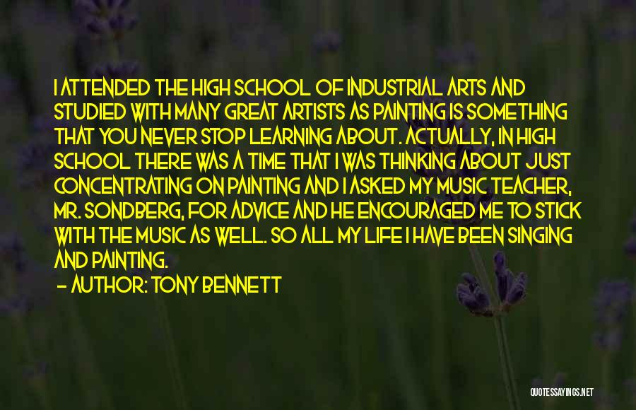 Art Learning Quotes By Tony Bennett
