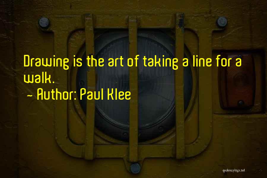 Art Line Quotes By Paul Klee