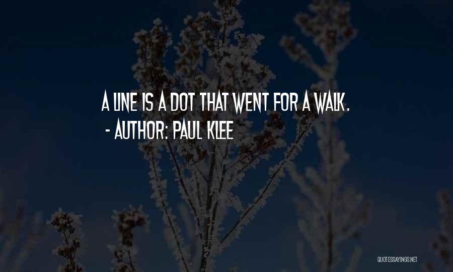Art Line Quotes By Paul Klee