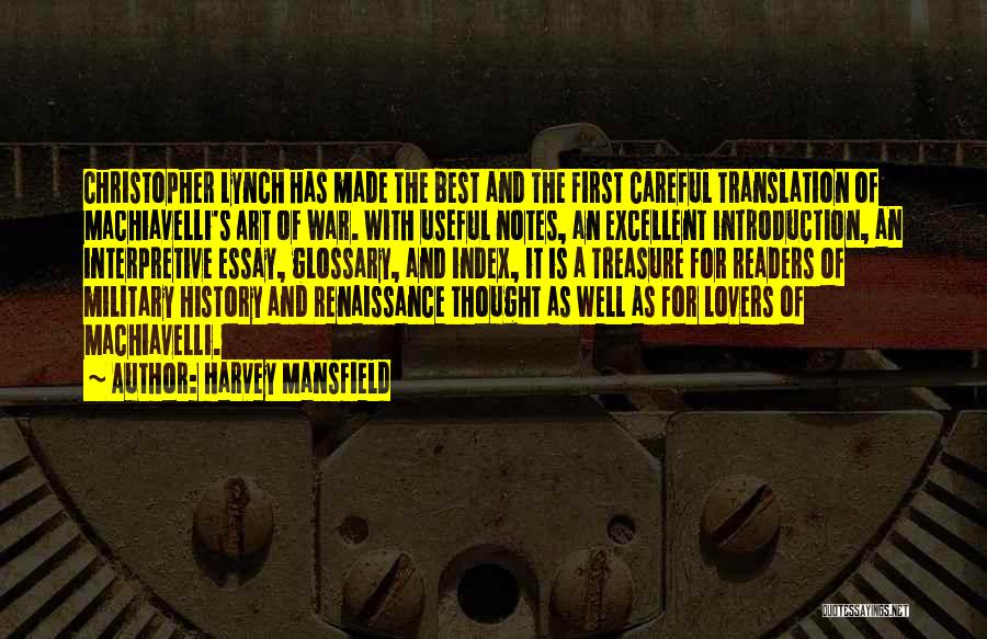Art Lovers Quotes By Harvey Mansfield