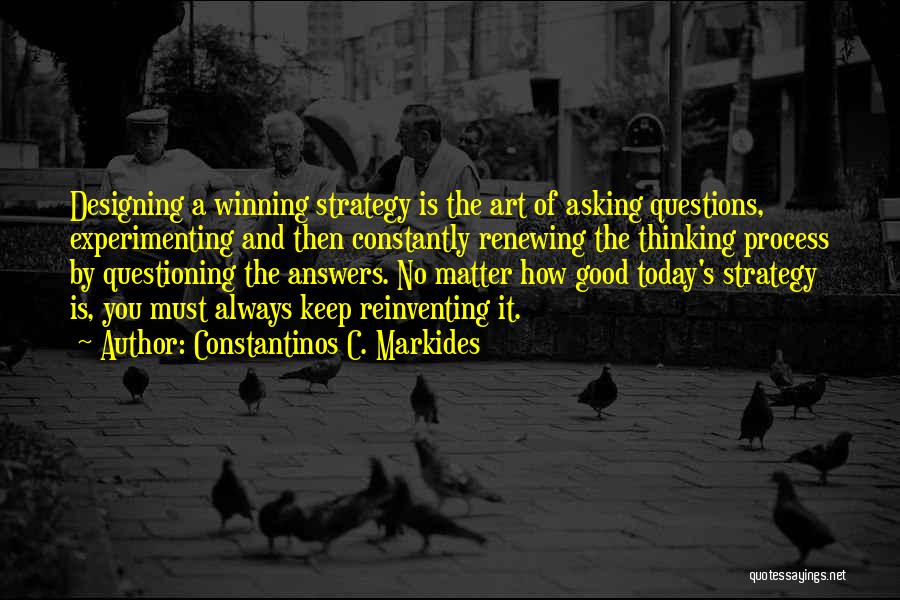 Art Of Asking Quotes By Constantinos C. Markides