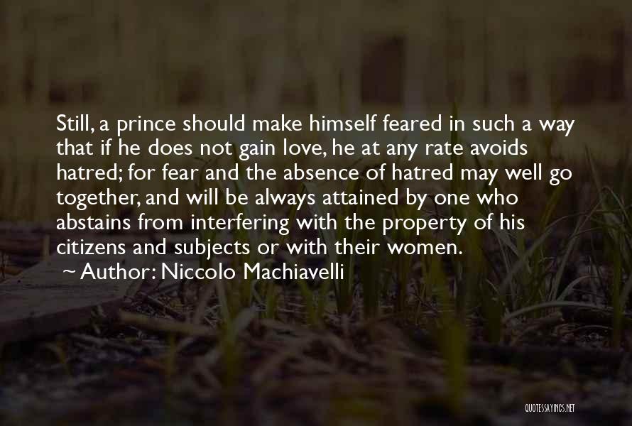 Art Of War Love Quotes By Niccolo Machiavelli