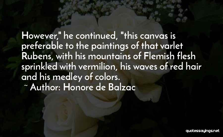 Art Paintings Quotes By Honore De Balzac