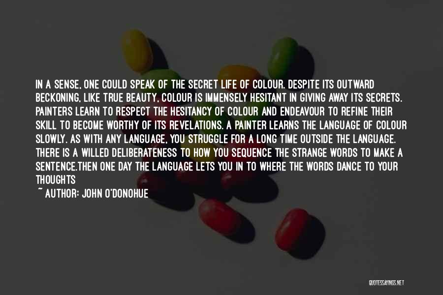 Art Speak Quotes By John O'Donohue