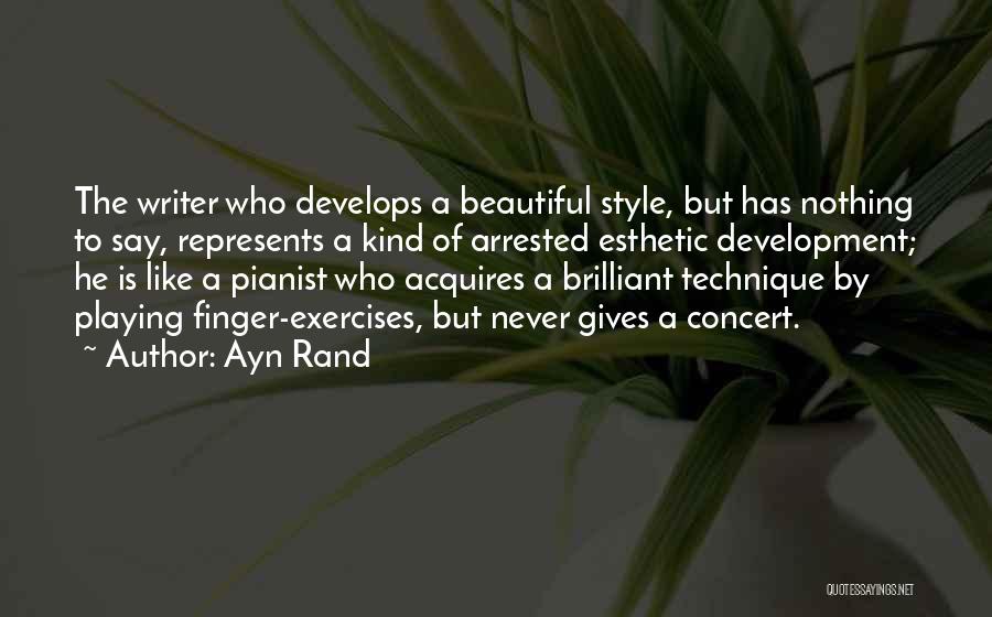 Art Style Quotes By Ayn Rand