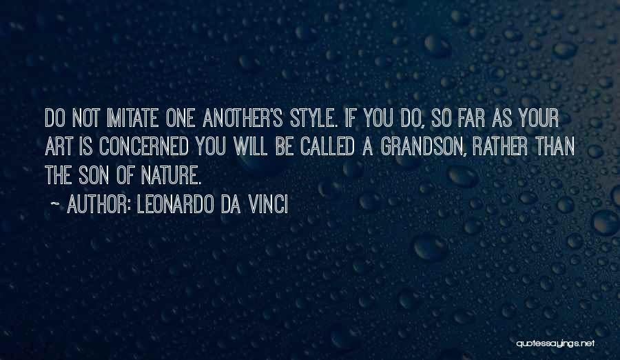 Art Style Quotes By Leonardo Da Vinci