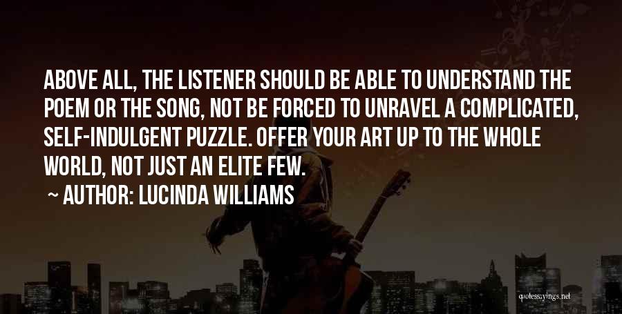 Art Williams Quotes By Lucinda Williams