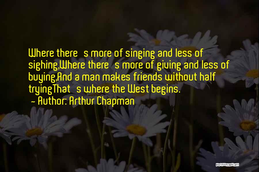 Arthur Chapman Quotes 192320