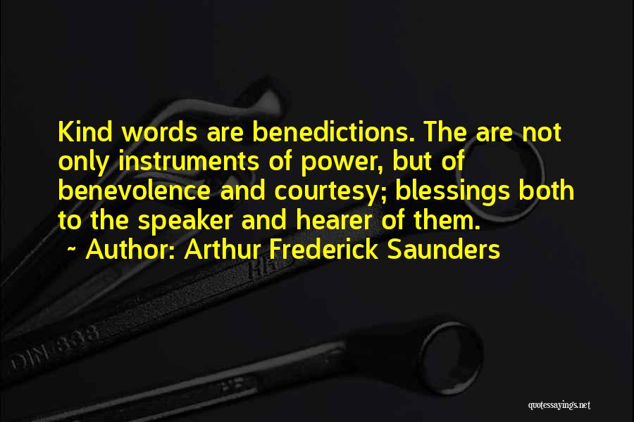 Arthur Frederick Saunders Quotes 425346