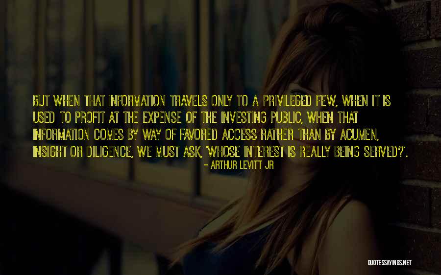 Arthur Levitt Jr Quotes 1161274