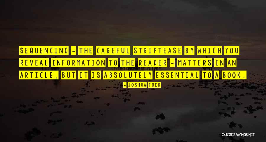 Article 5 Book Quotes By Joshua Foer Article 5 Book Quotes By Joshua Foer