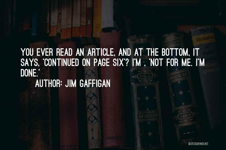 Article Quotes By Jim Gaffigan