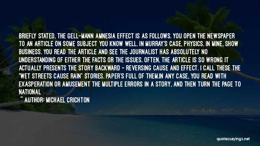 Article Quotes By Michael Crichton