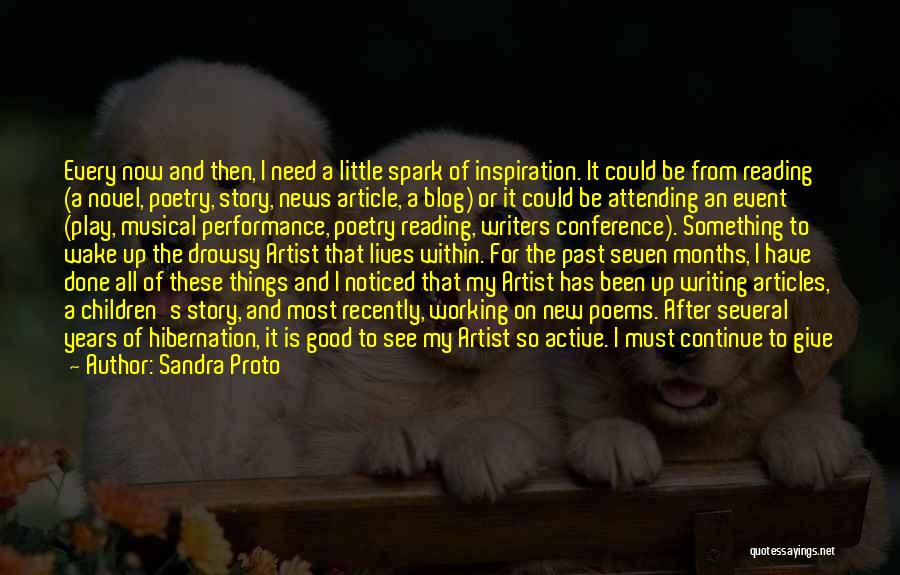 Article Writing Quotes By Sandra Proto