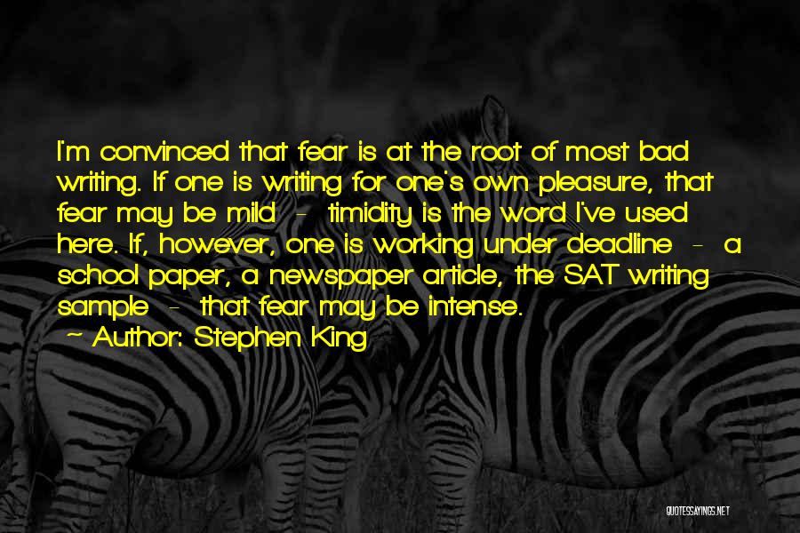 Article Writing Quotes By Stephen King