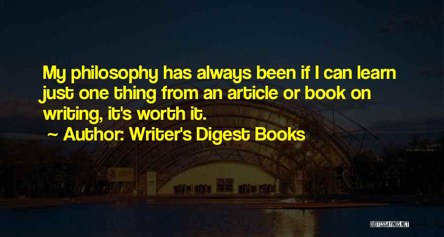 Article Writing Quotes By Writer's Digest Books