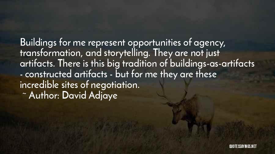 Artifacts Quotes By David Adjaye