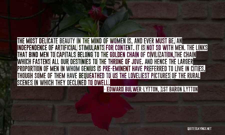 Artificial Beauty Quotes By Edward Bulwer-Lytton, 1st Baron Lytton