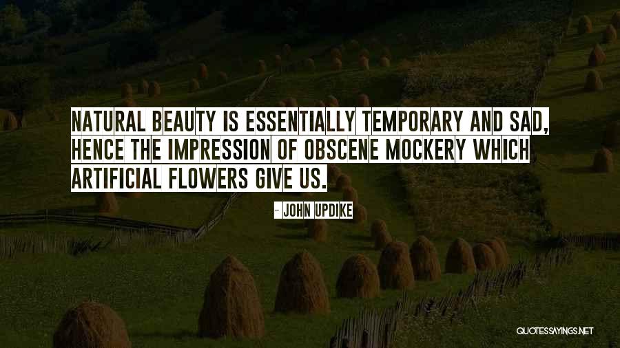 Artificial Beauty Quotes By John Updike