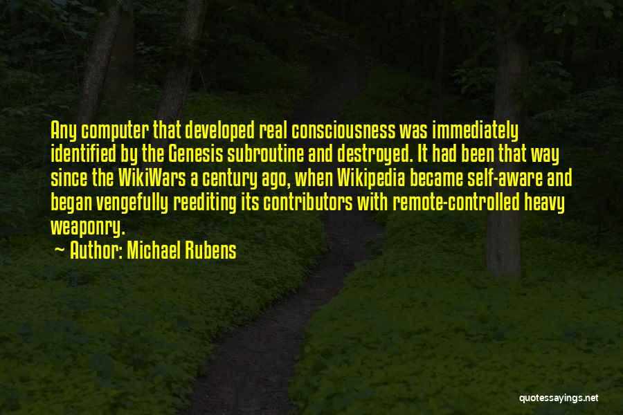 Artificial Consciousness Quotes By Michael Rubens