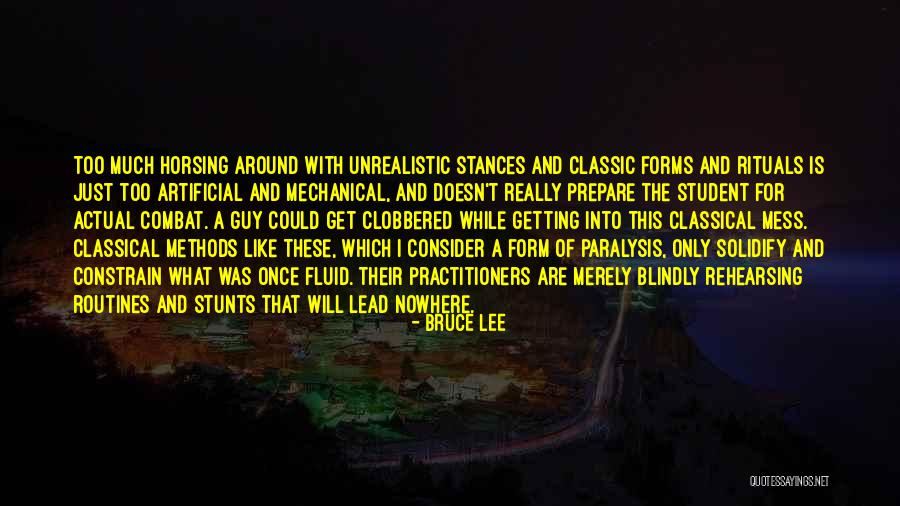 Artificial Forms Quotes By Bruce Lee Artificial Forms Quotes By Bruce Lee