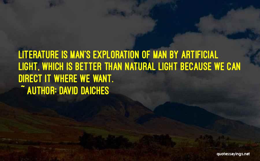 Artificial Light Quotes By David Daiches