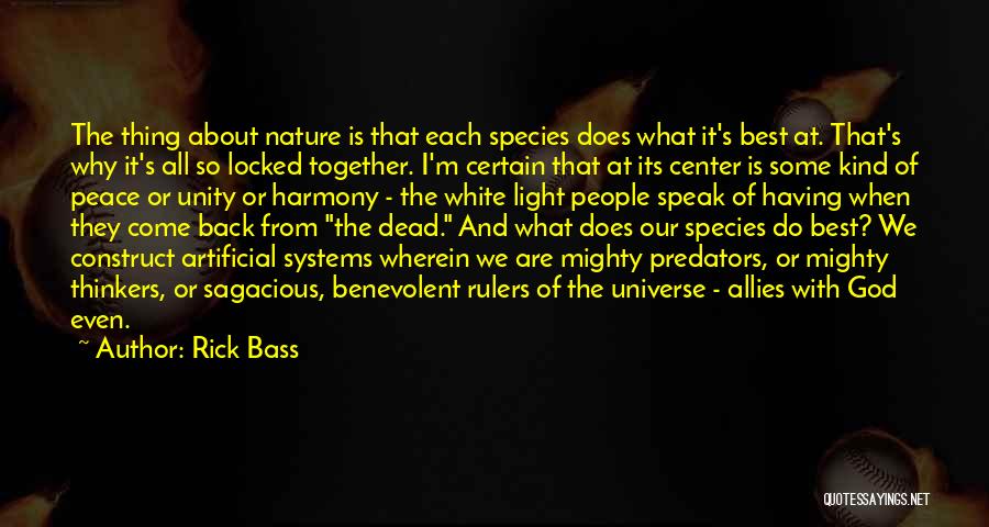 Artificial Light Quotes By Rick Bass