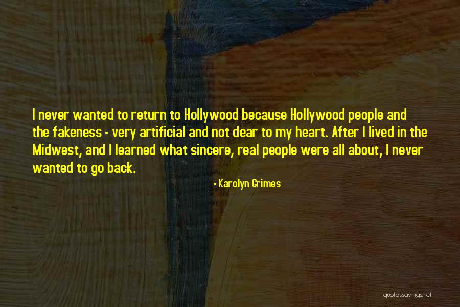 Artificial People Quotes By Karolyn Grimes Artificial People Quotes By Karolyn Grimes