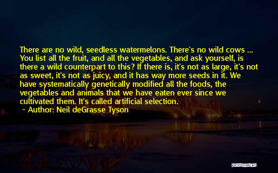 Artificial Selection Quotes By Neil DeGrasse Tyson