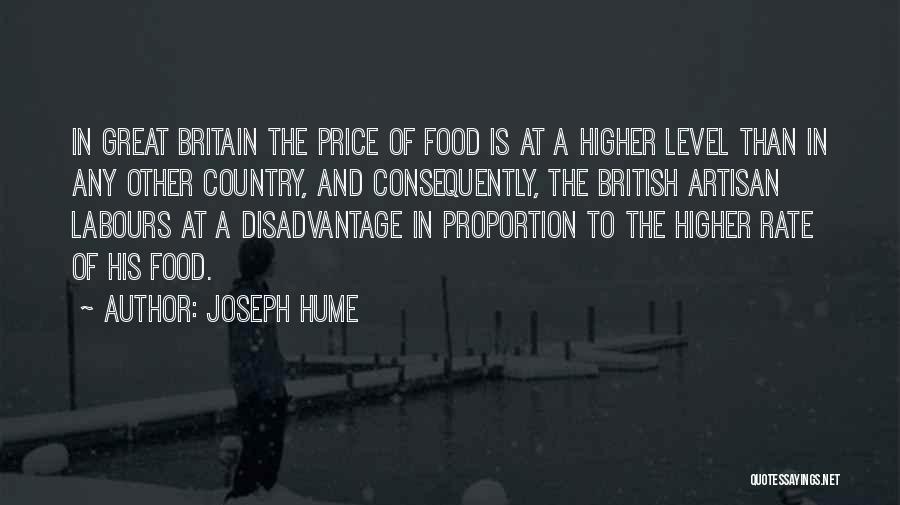 Artisan Food Quotes By Joseph Hume