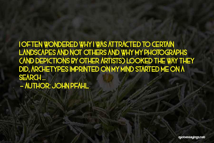 Artist Quotes By John Pfahl