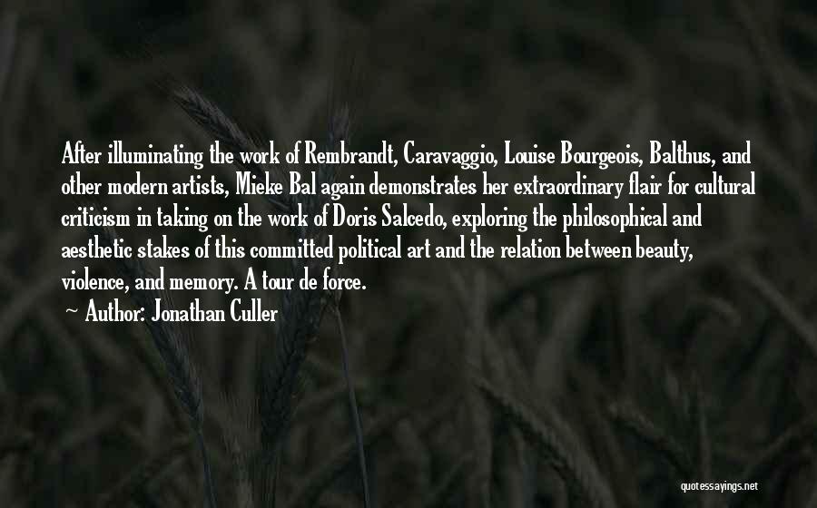 Artists And Art Quotes By Jonathan Culler