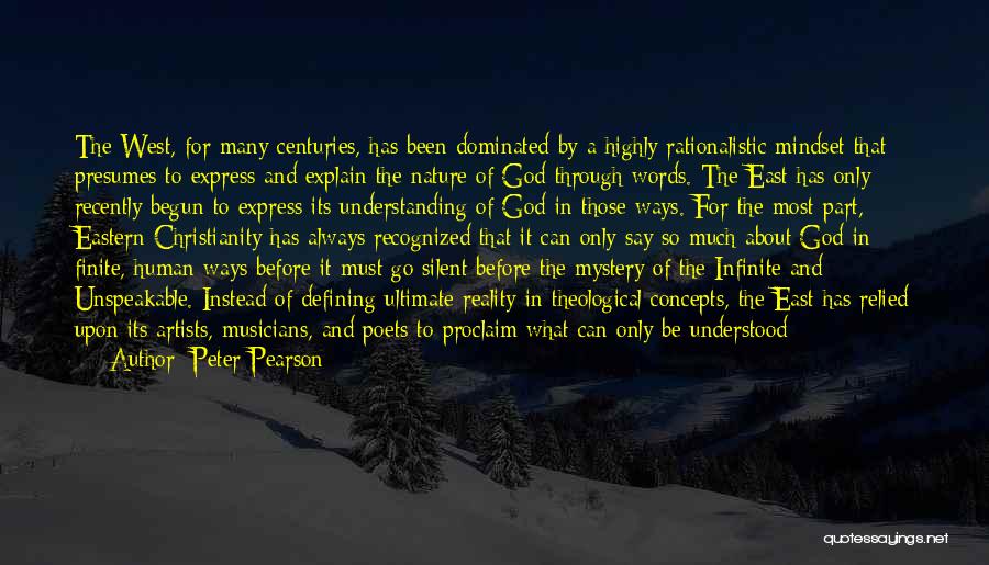 Artists And God Quotes By Peter Pearson