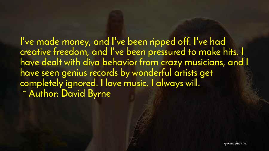 Artists And Love Quotes By David Byrne