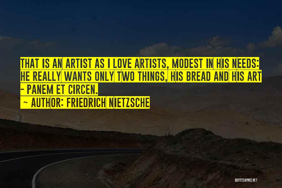 Artists And Love Quotes By Friedrich Nietzsche