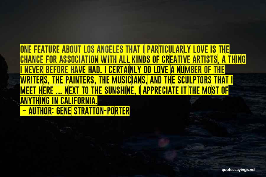 Artists And Love Quotes By Gene Stratton-Porter