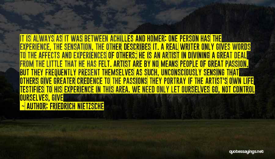 Artists And Passion Quotes By Friedrich Nietzsche